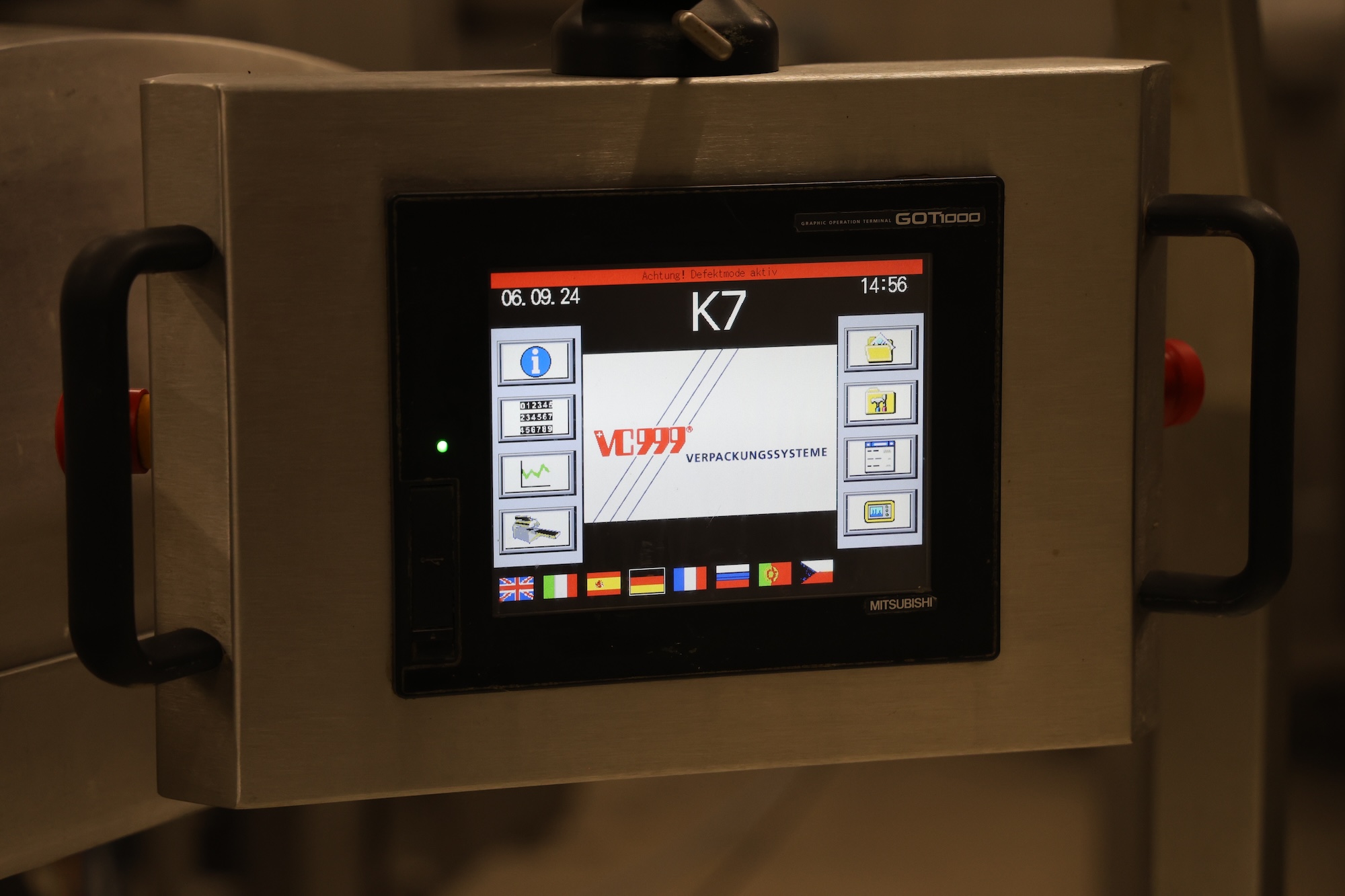 Used 2008 VC999 K7 vacuum line with shrink tunnel