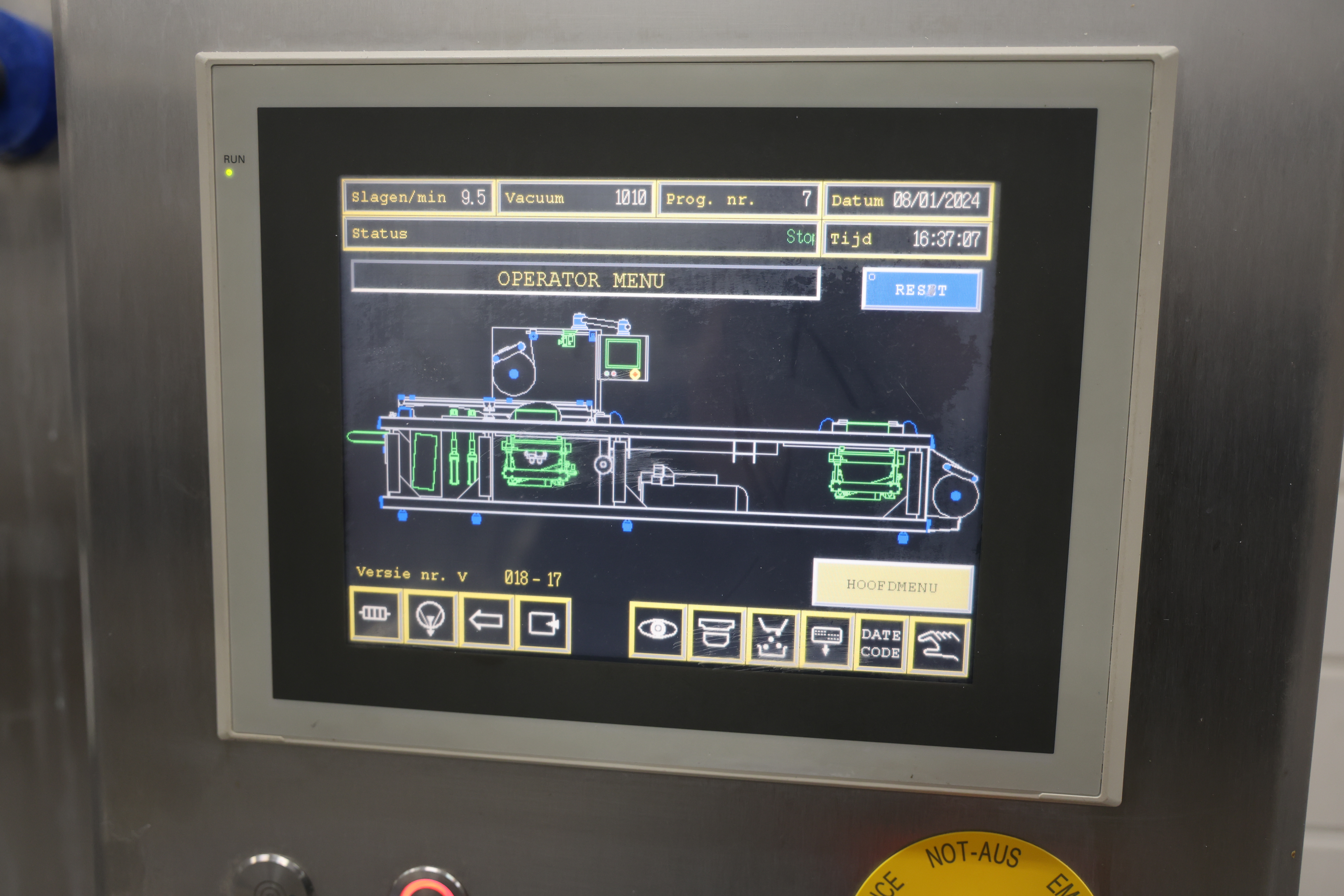 Used Sealpac RE25 thermoformer