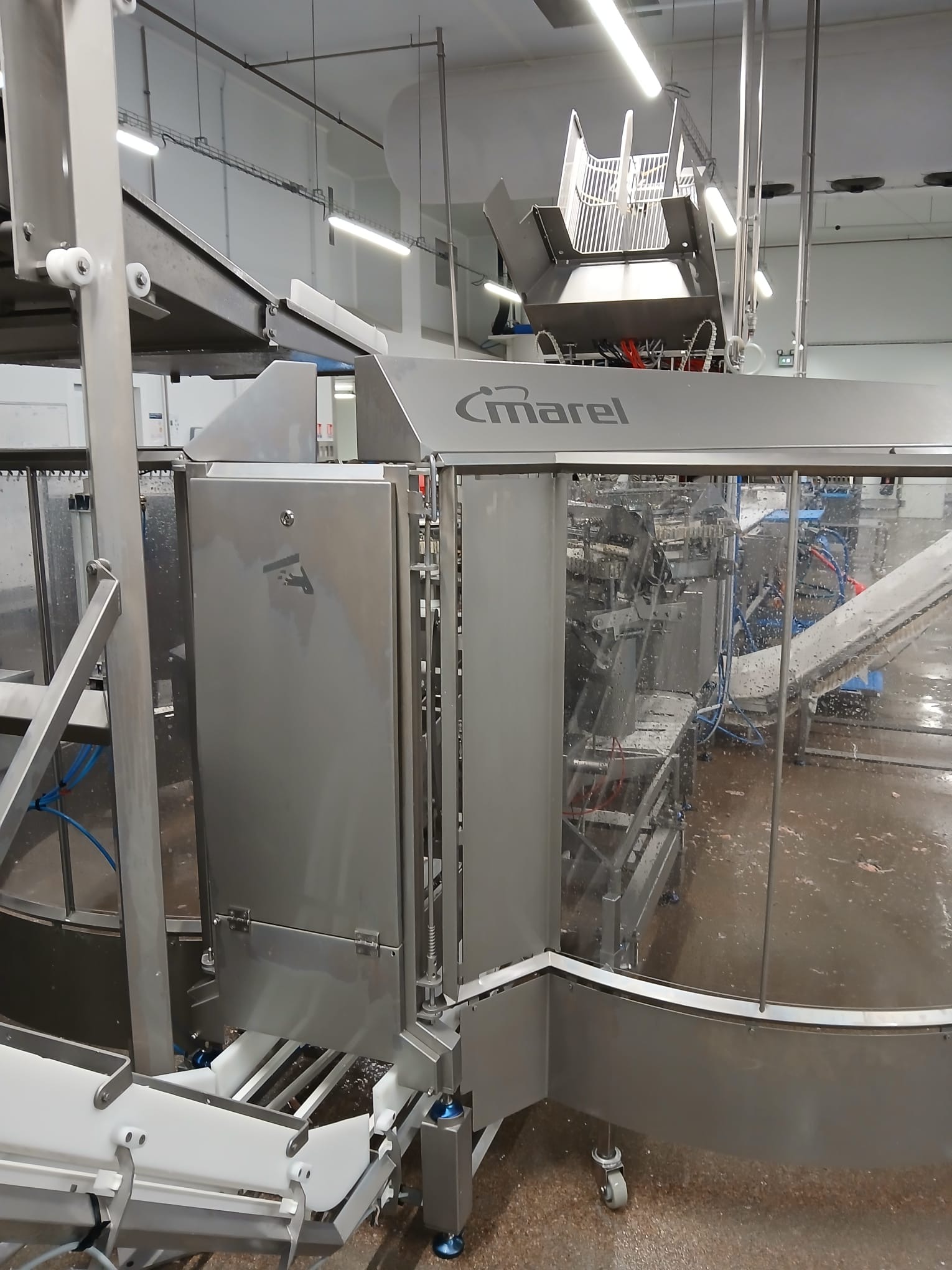 Used 2012 Marel 2630 filleting line with 2620 and knife sharpener