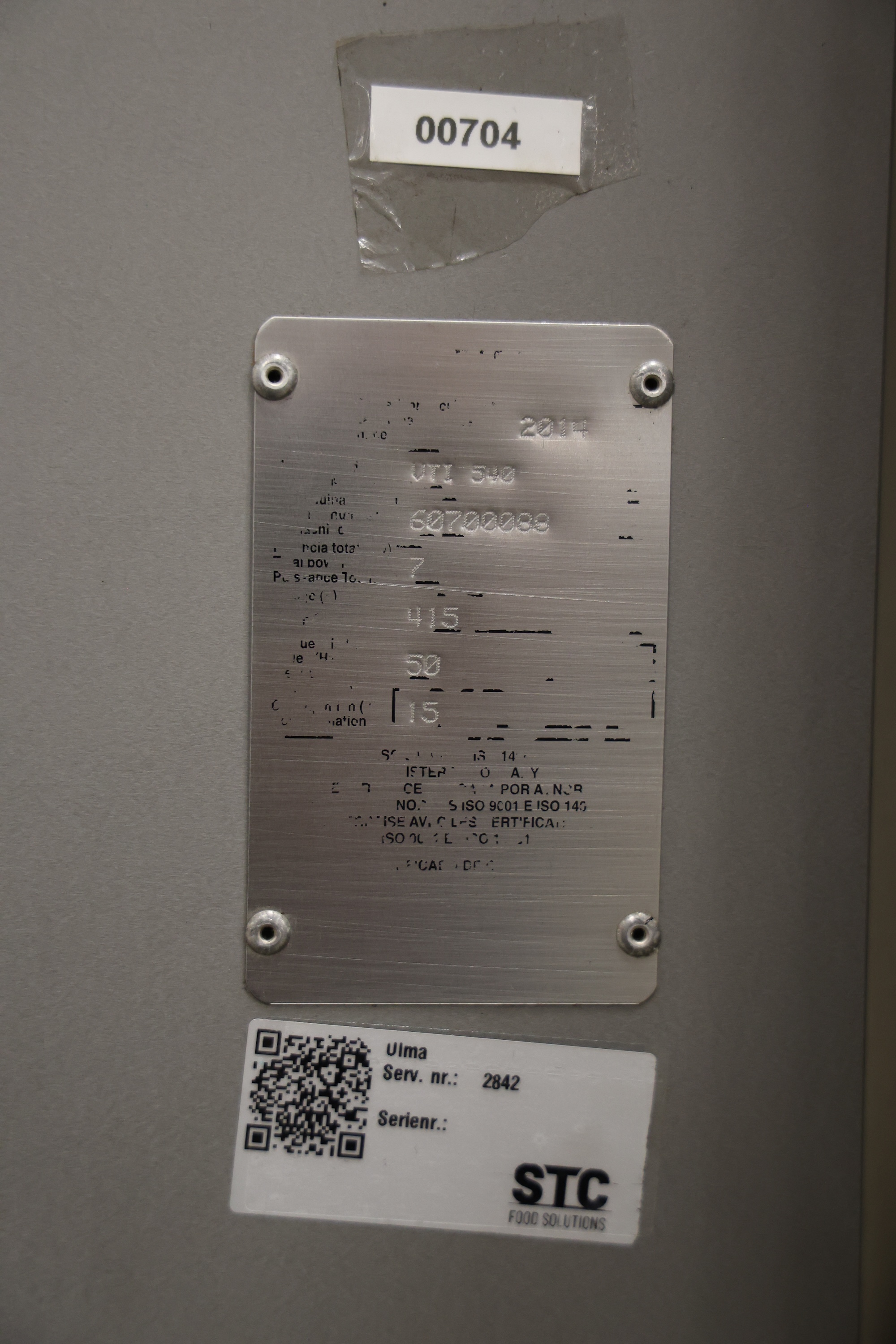 Used 2014 Ulma VTI 540 vertical bagger