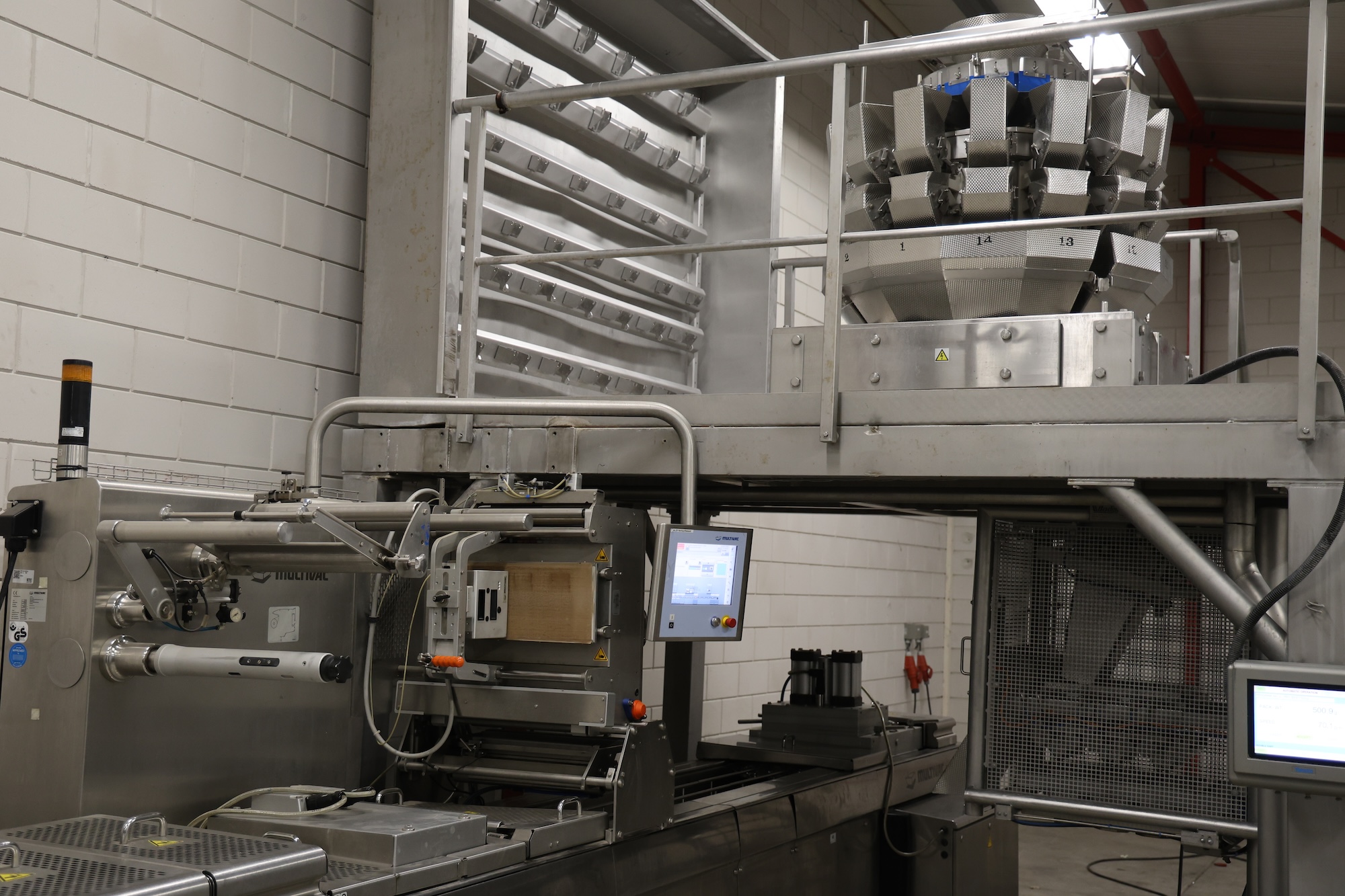 Used 2013 Multivac - Yamato Full automatic weighing and packing line