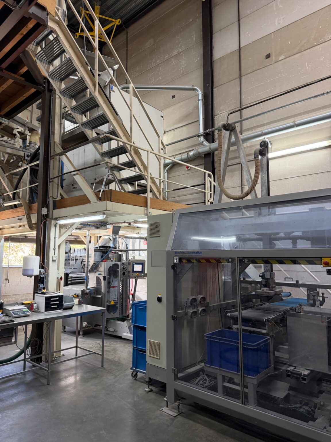 Used Complete weighing, packaging and case packing line with Yamato and GEA SmartPacker SX400