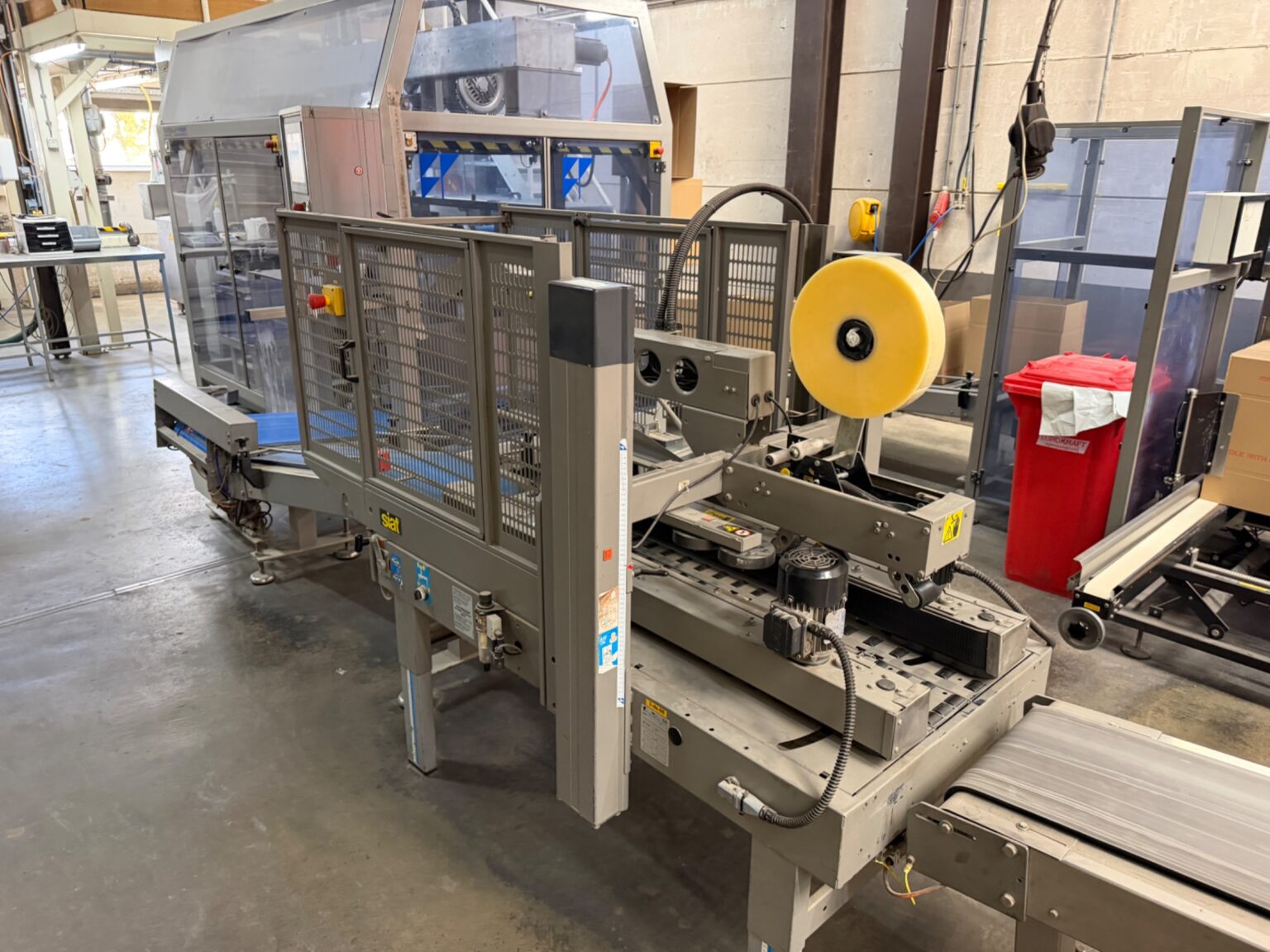 Used Complete weighing, packaging and case packing line with Yamato and GEA SmartPacker SX400