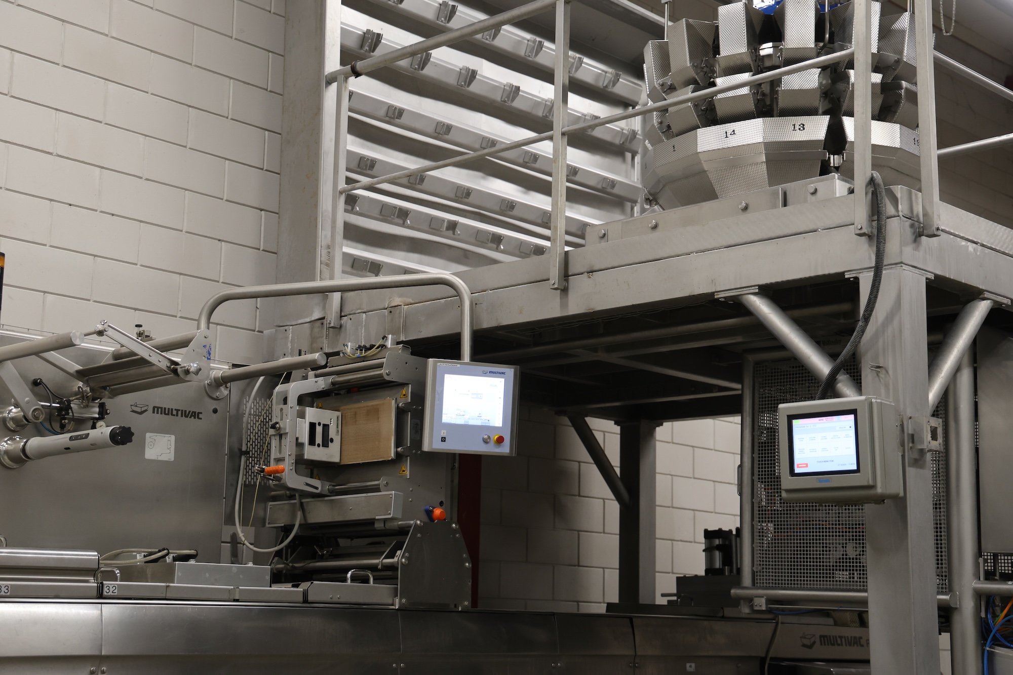 Used 2013 Multivac - Yamato Full automatic weighing and packing line