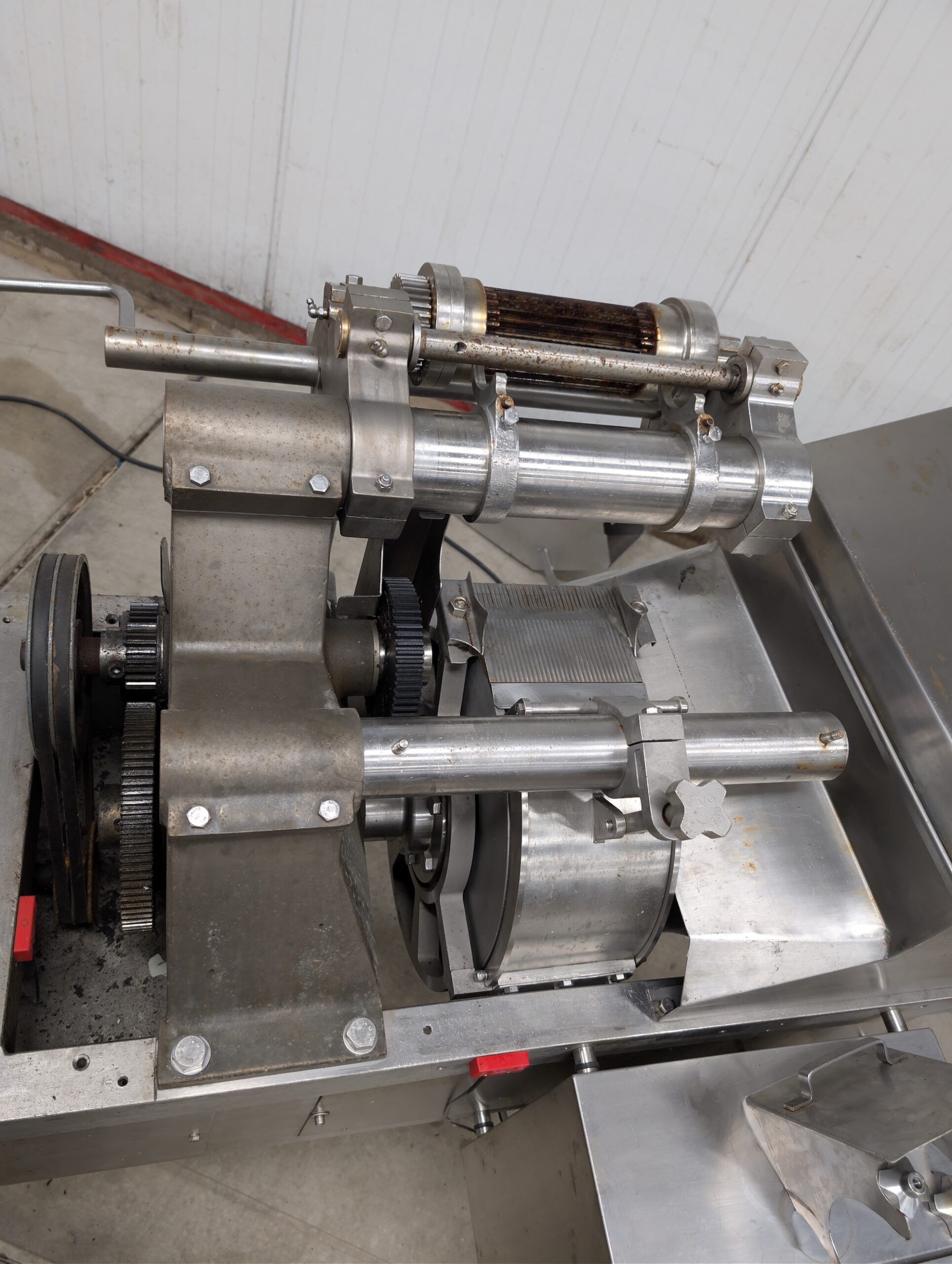 Used Urschel stainless steel cutting machine with hopper