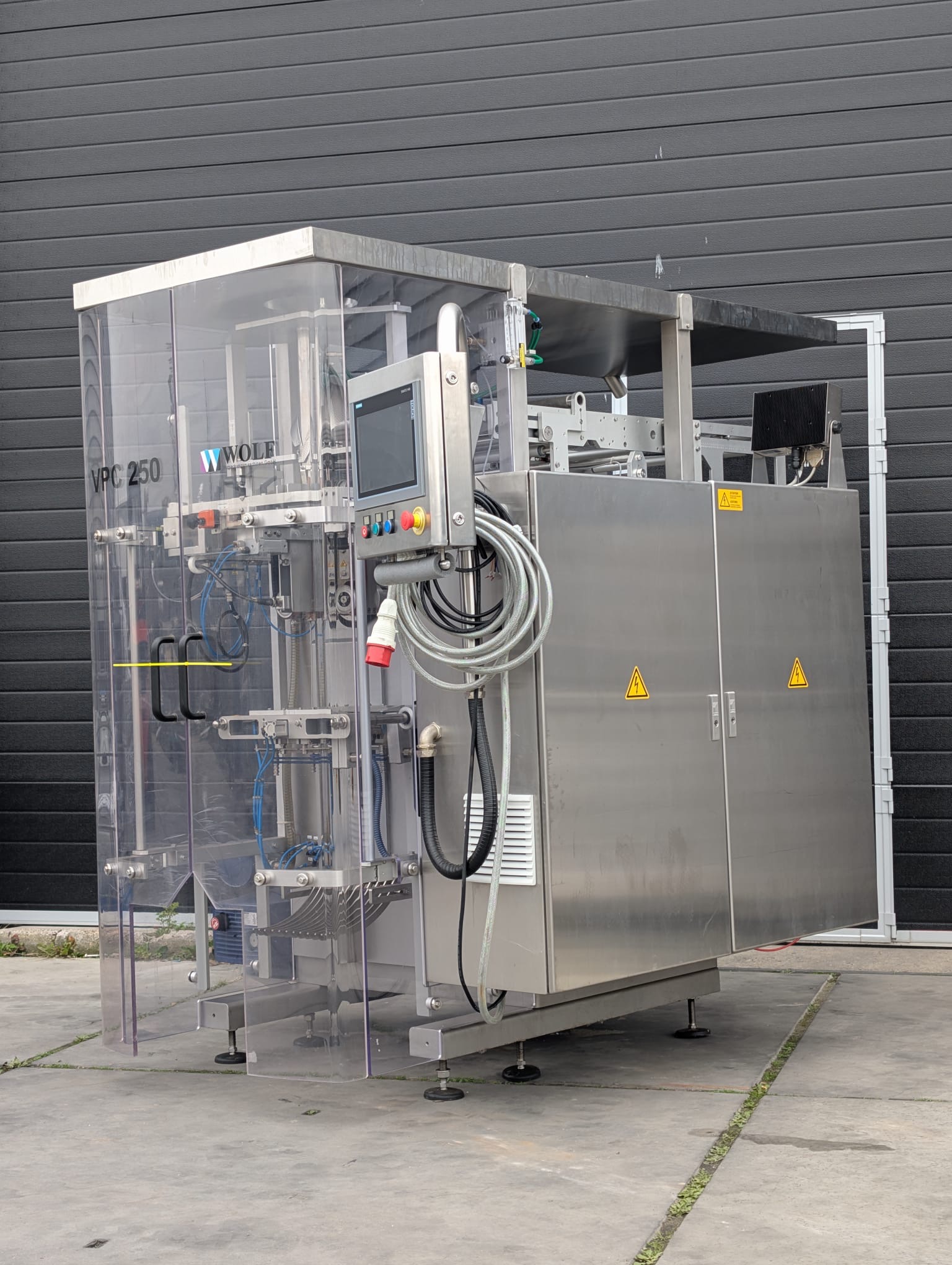 Used 2019 Wolf VPC 250 vertical packaging machine
