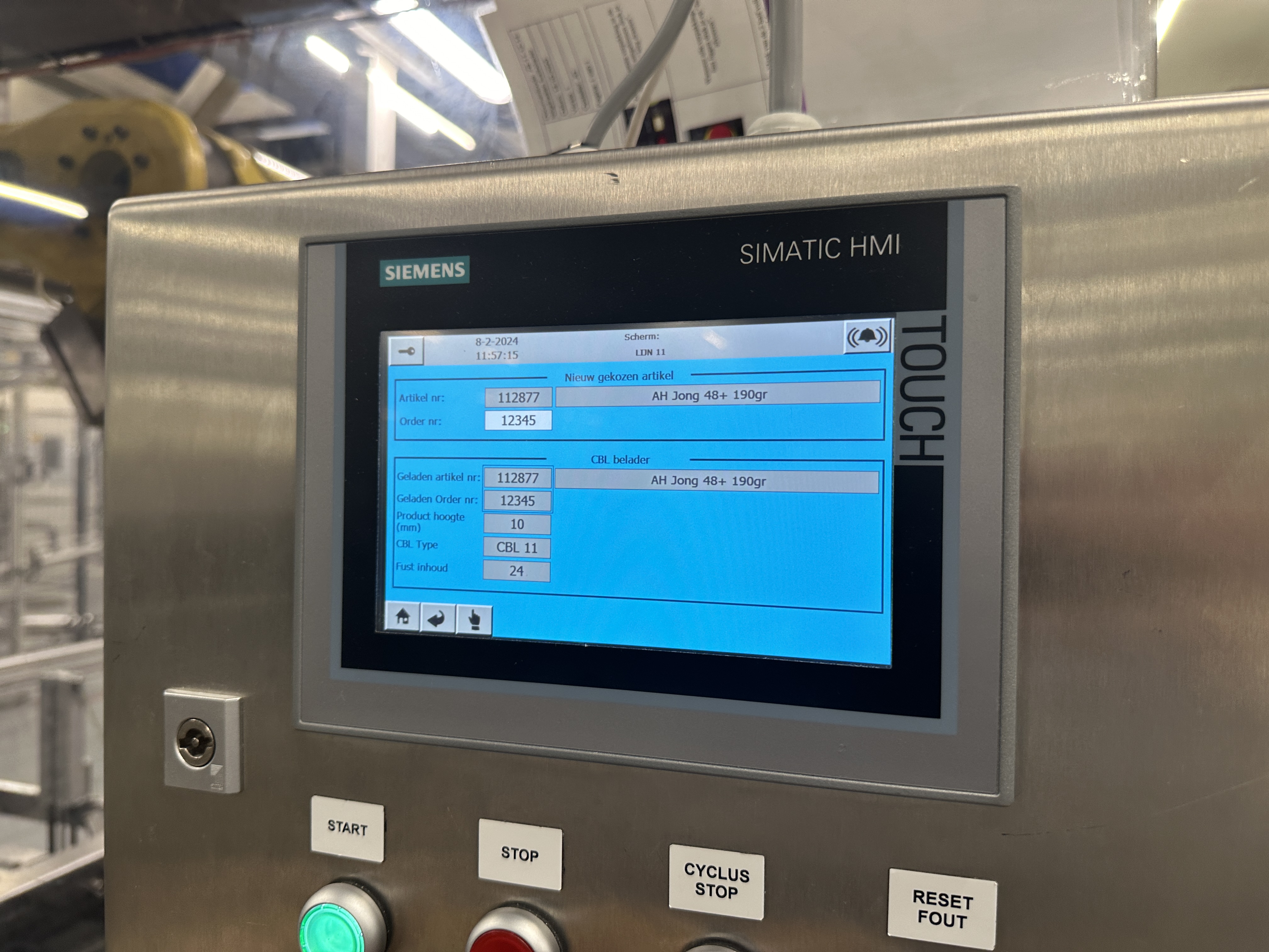 Used Multivac R530 complete line with Weber