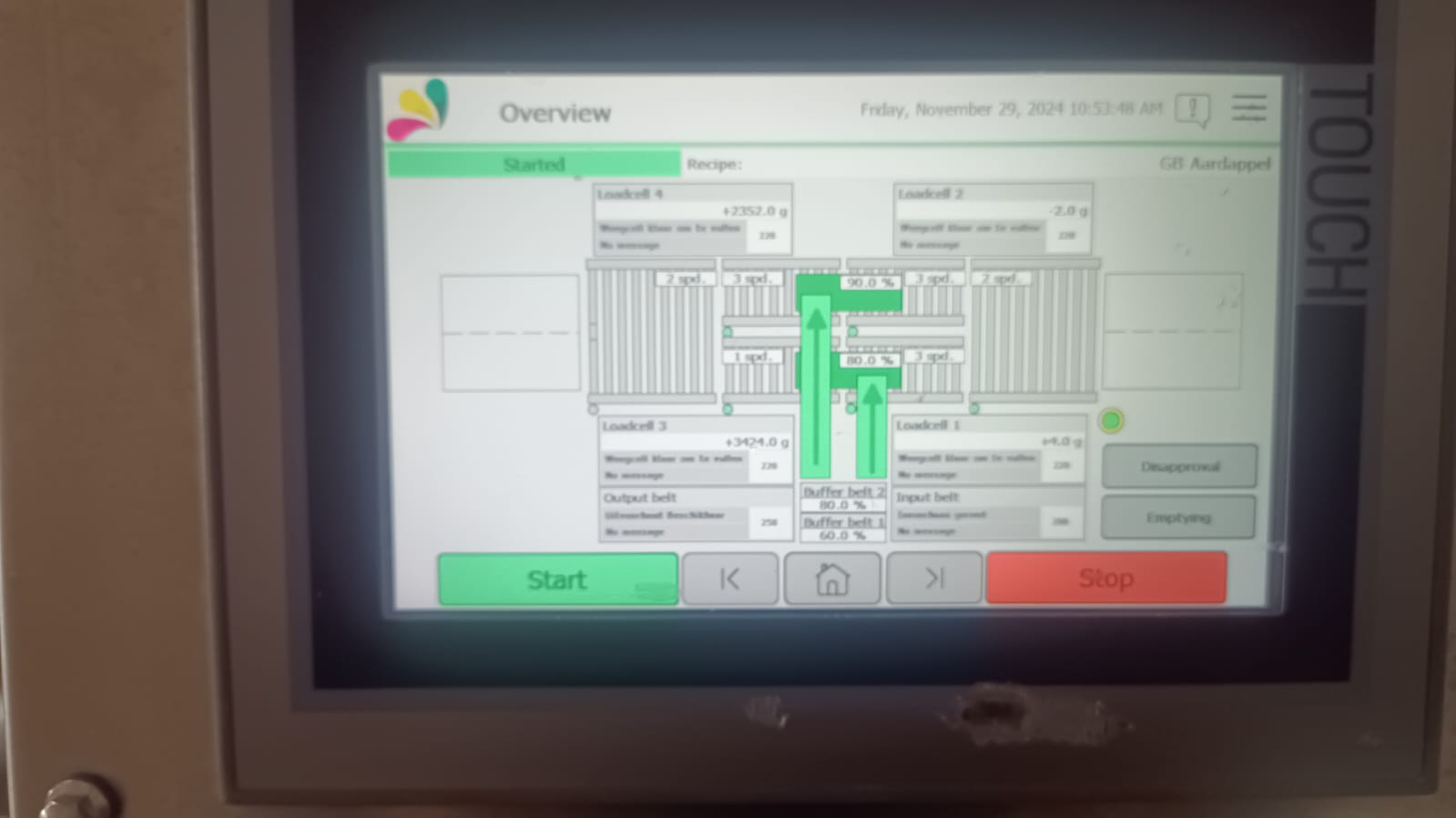 Used 2021 Lumacon automatic crate filling line