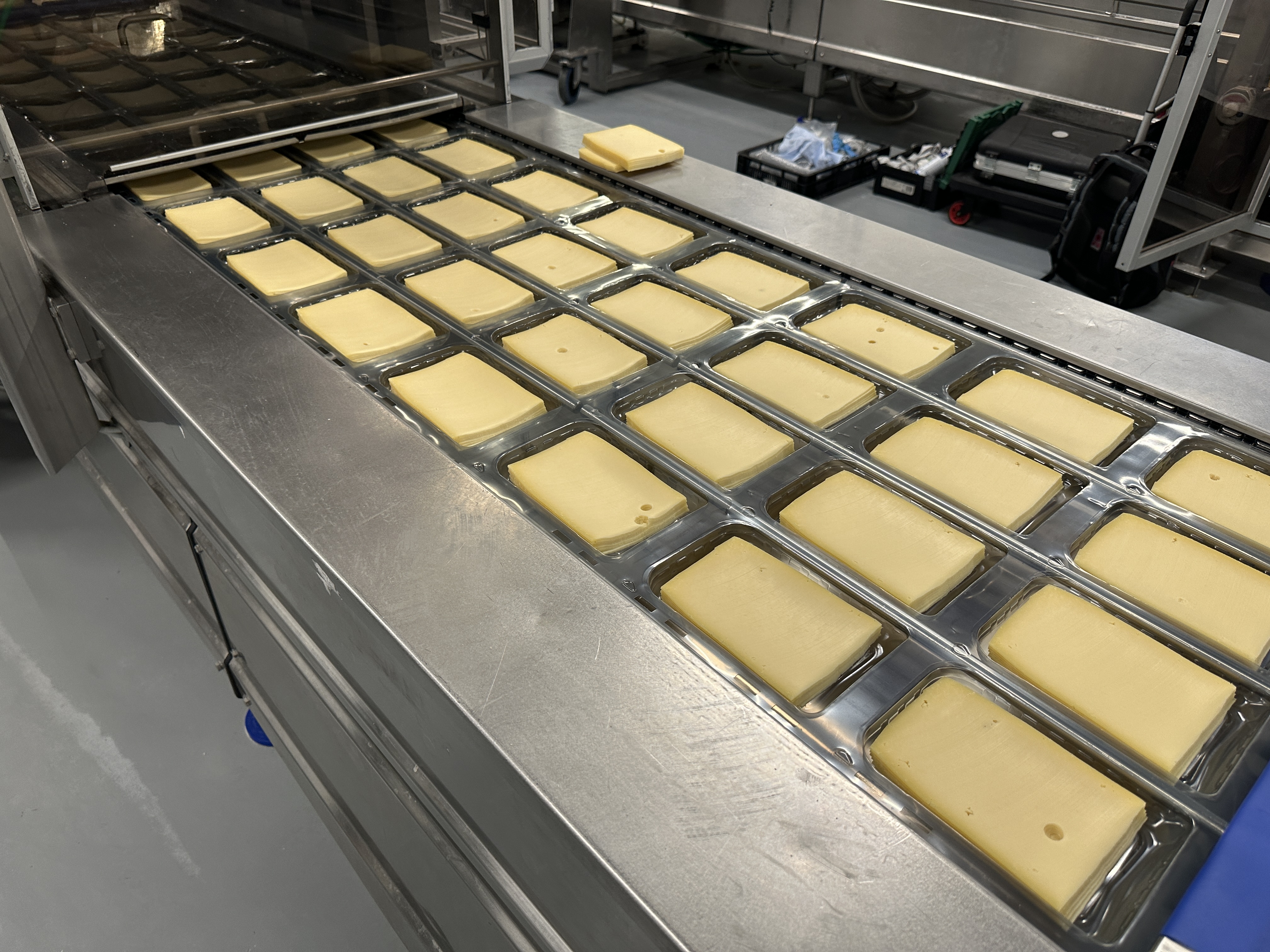 Used Multivac R530 complete line with Weber