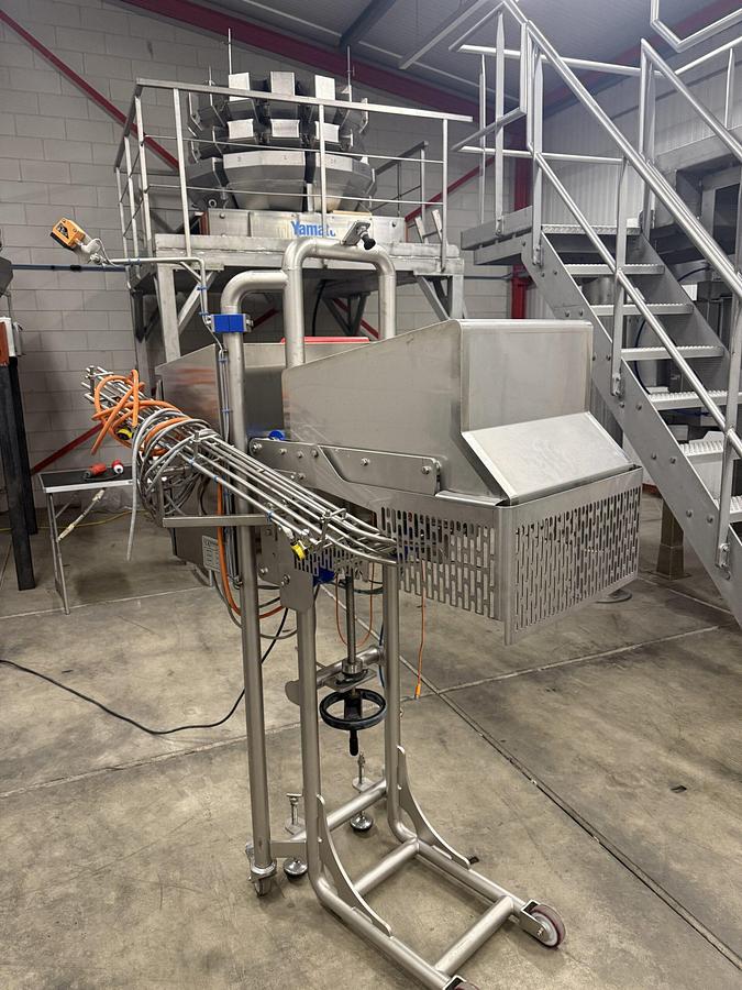 Used 2016 Steven BV cup dosing machine for sauce cups