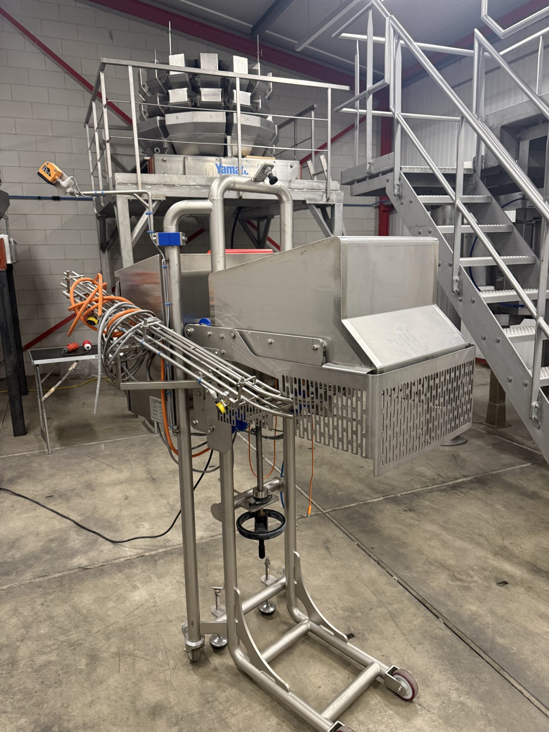 Used 2016 Steven BV cup dosing machine for sauce cups
