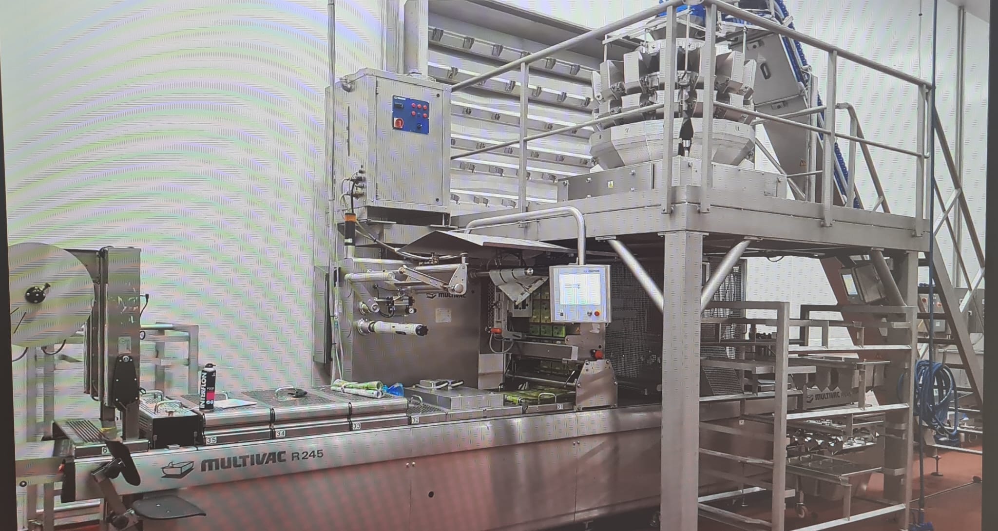 Used Yamato Multivac complete weighing and packing line