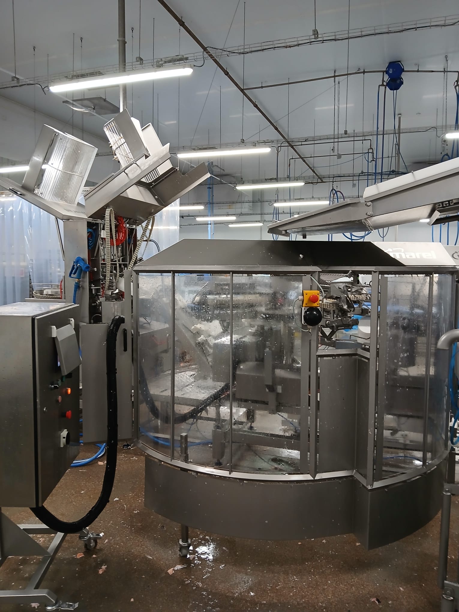 Used 2012 Marel 2630 filleting line with 2620 and knife sharpener