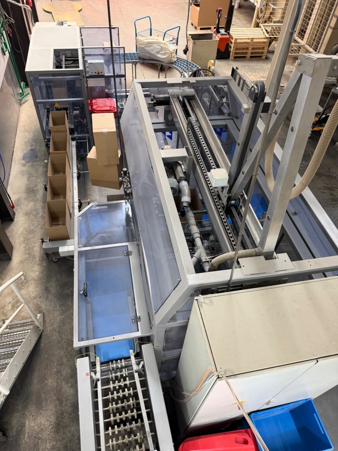 Used Complete weighing, packaging and case packing line with Yamato and GEA SmartPacker SX400