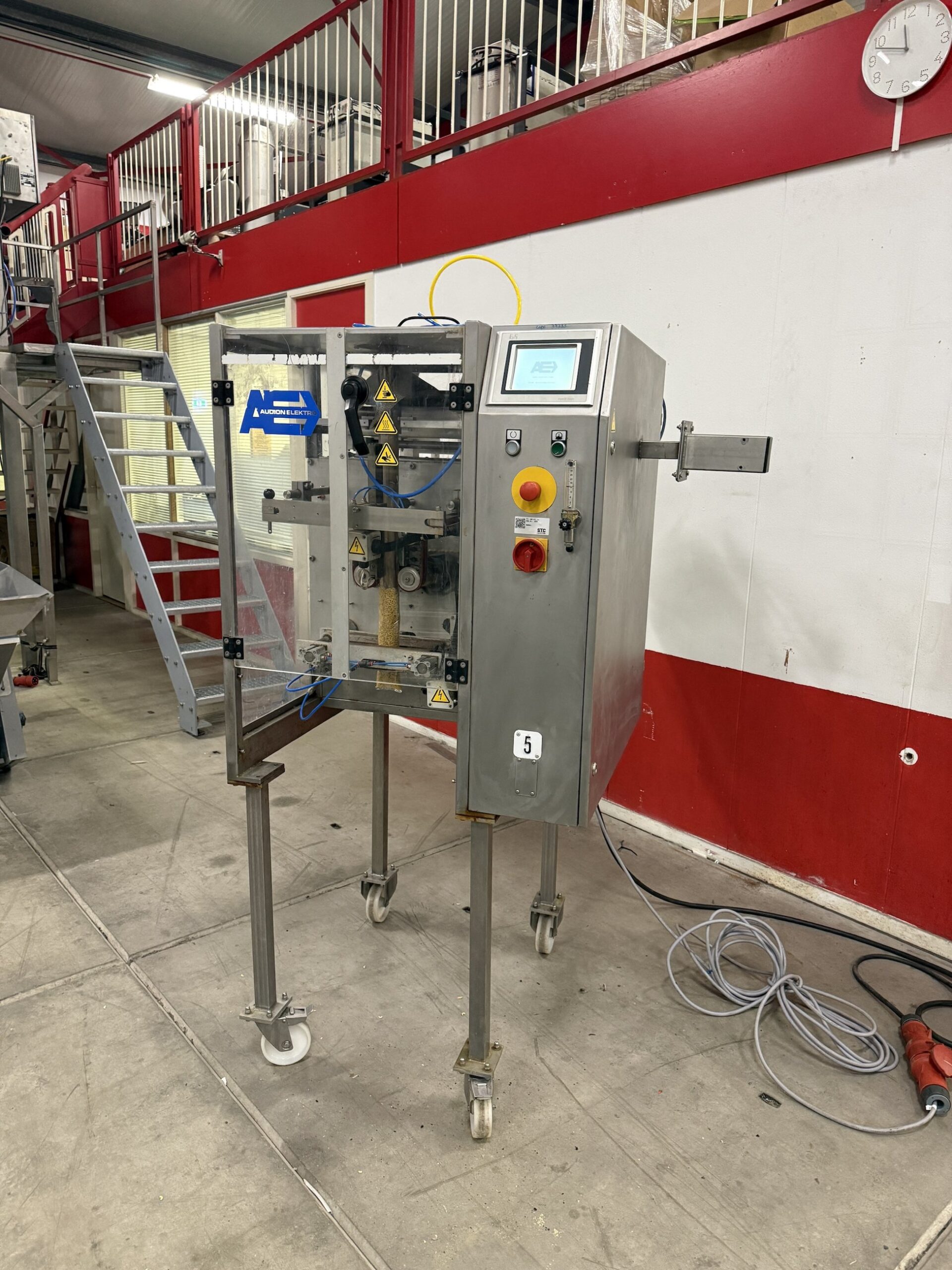 Used Audion vertical form fill seal machine (VFFS) for pillow bags