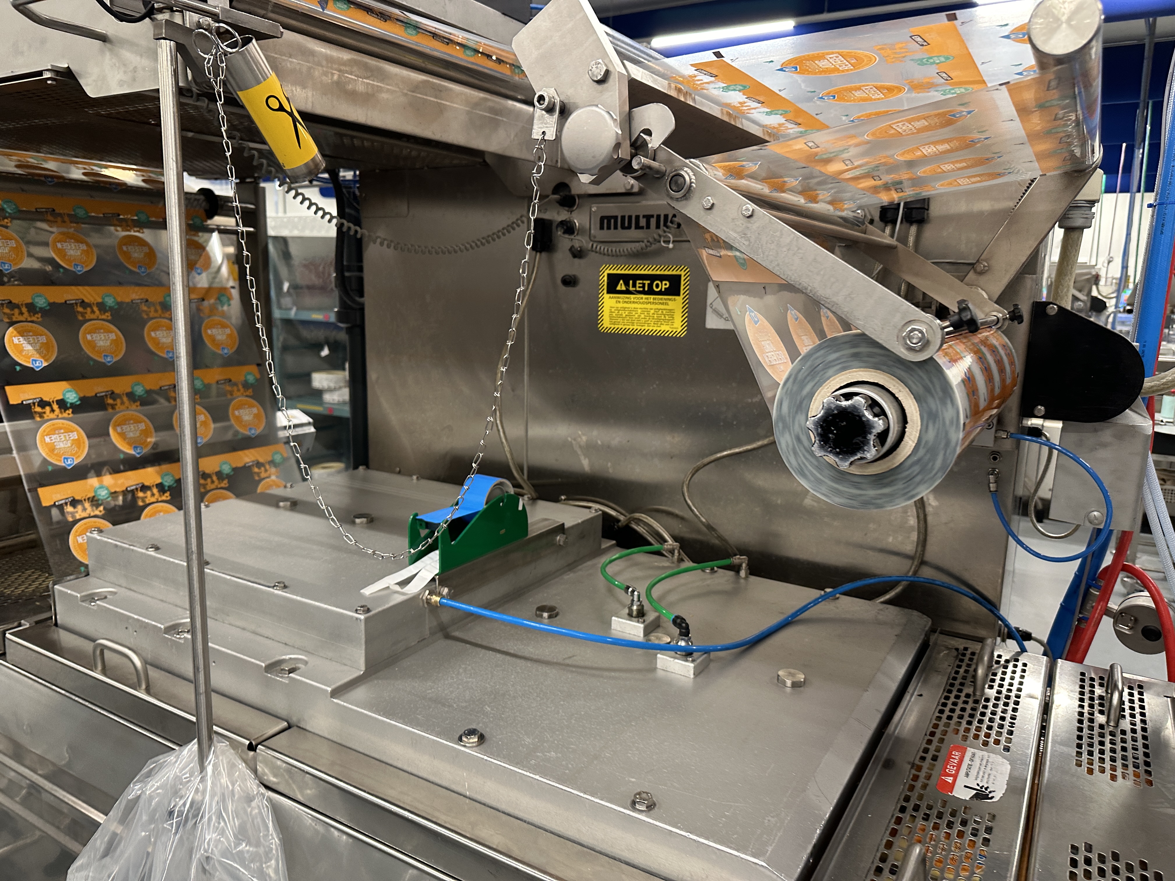 Used Multivac R530 complete line with Weber