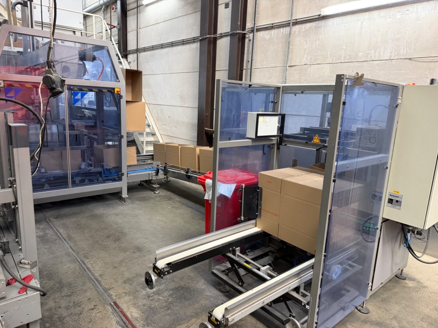 Used Complete weighing, packaging and case packing line with Yamato and GEA SmartPacker SX400
