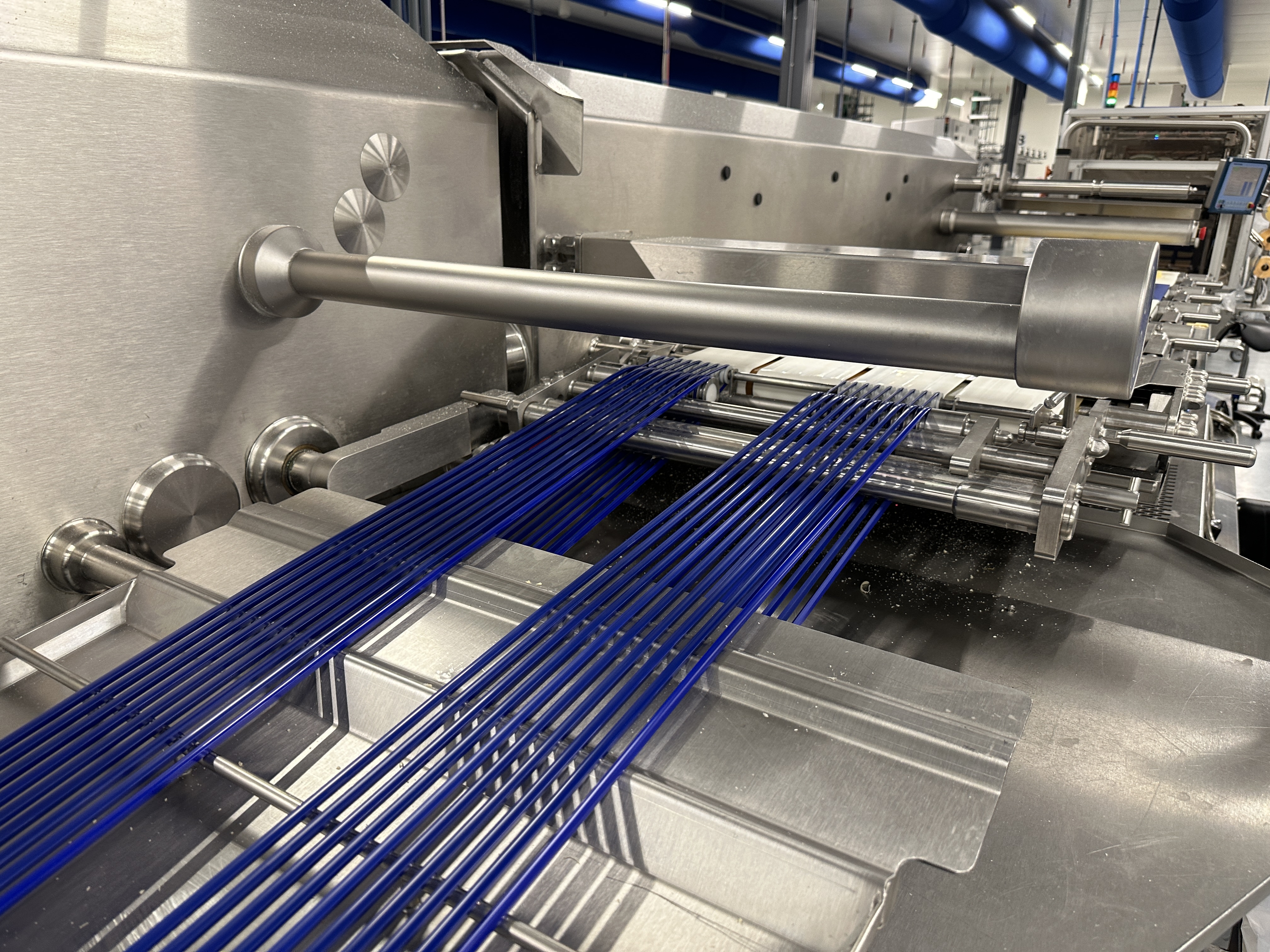 Used Multivac R530 complete line with Weber