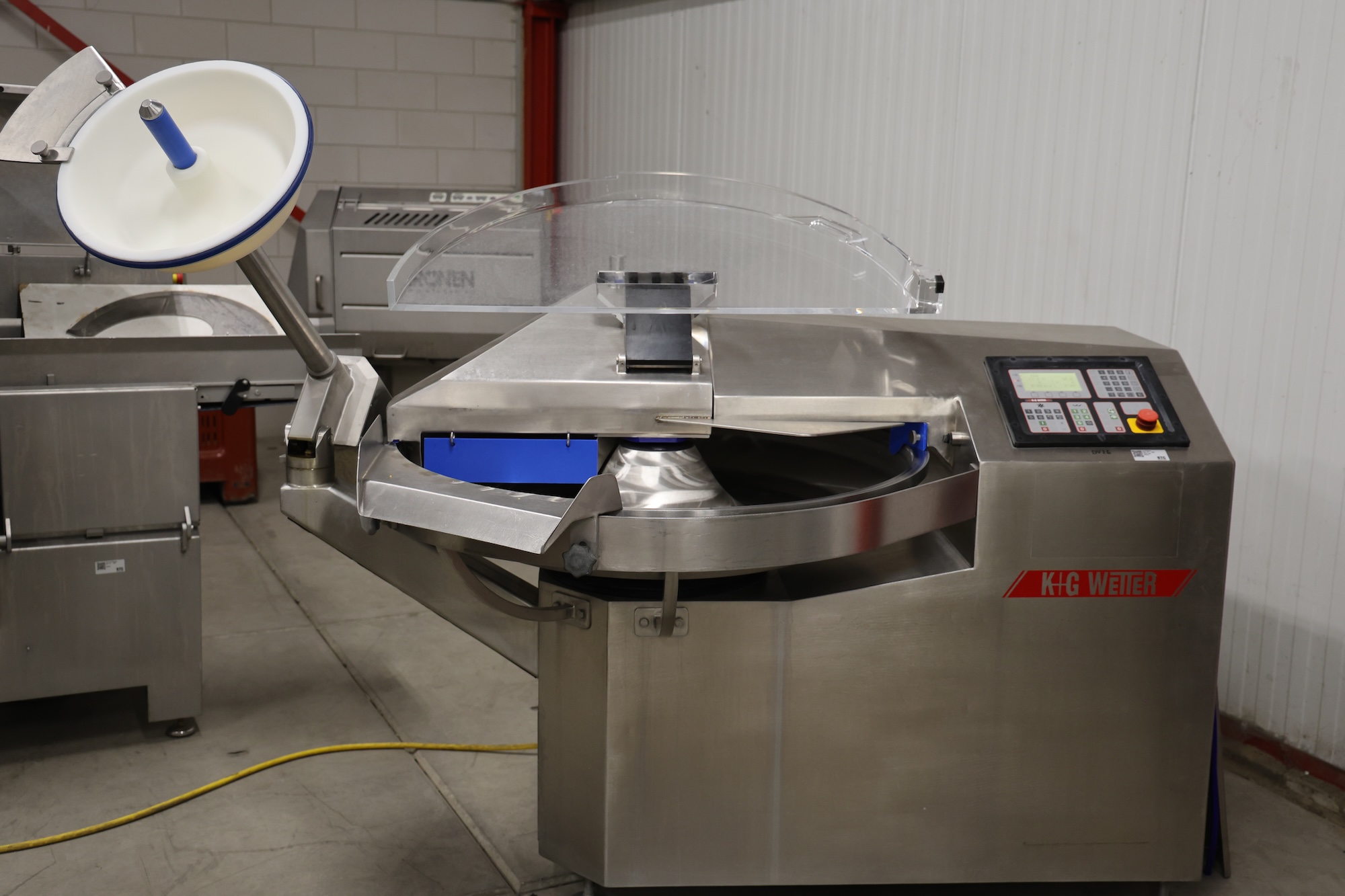 Used KG Wetter 120 bowl cutter with discharge