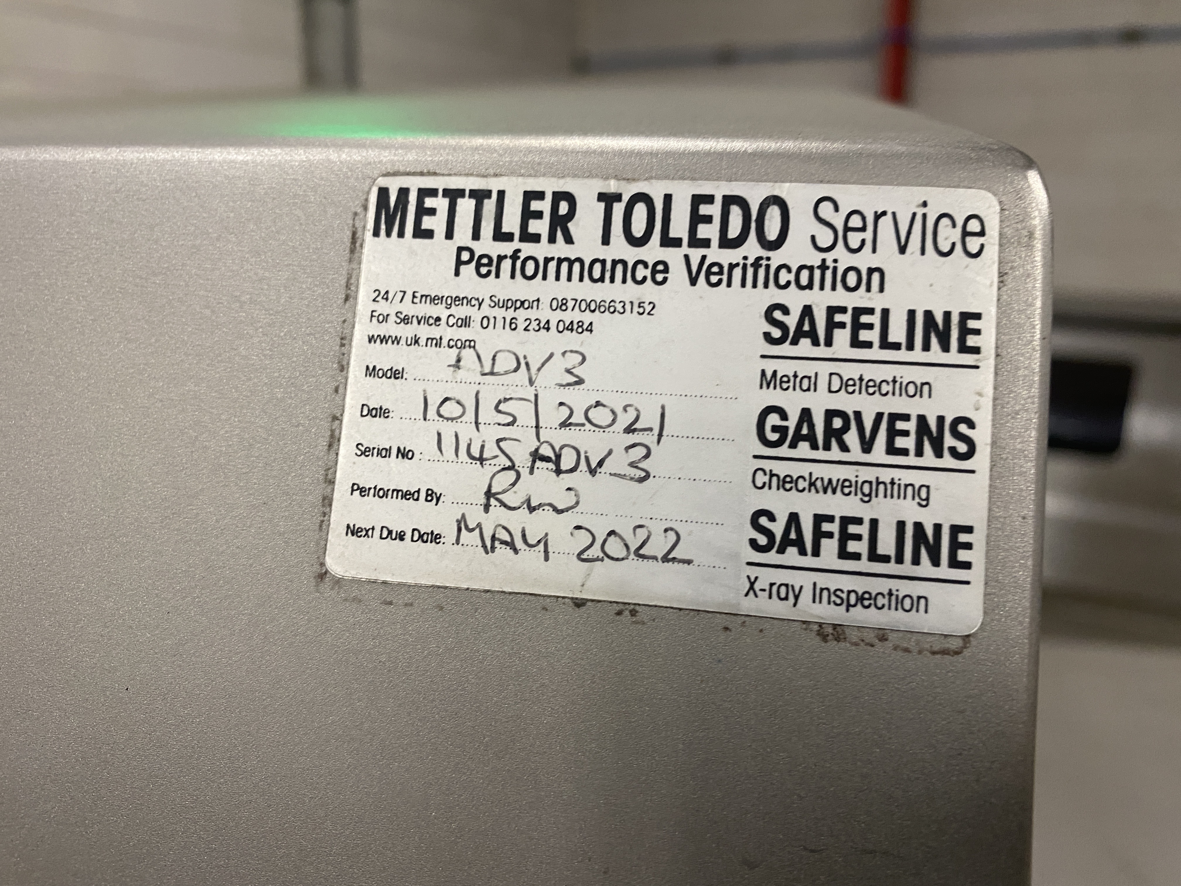 Used Mettler Toledo X-ray ADV 3