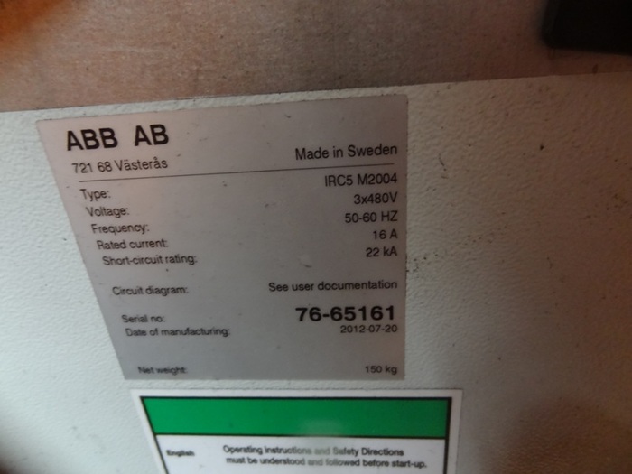 Used ABB IRB 7600 6 AXIS CNC ROBOT 325KG X 3.1 REACH IRC5 CONTROL
