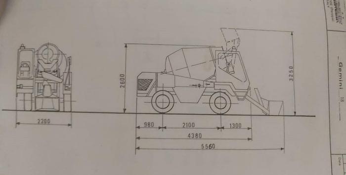 Usato 1999 Betoniera Italmacchine Gemini 18