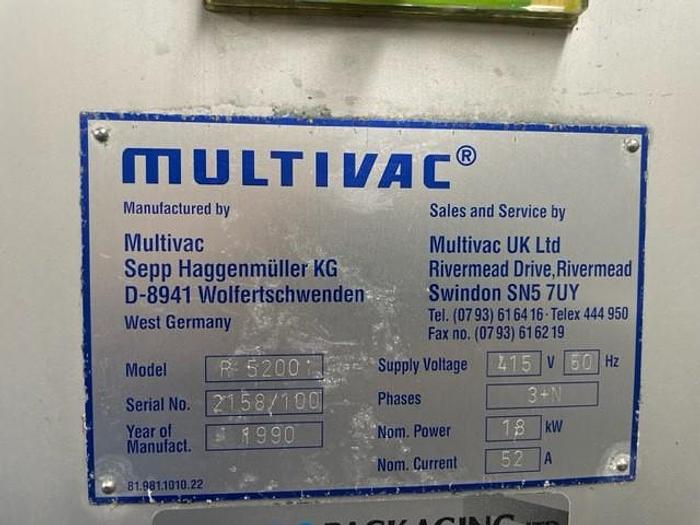 Used 1990 Multivac UK Ltd R 5200 thermoformer