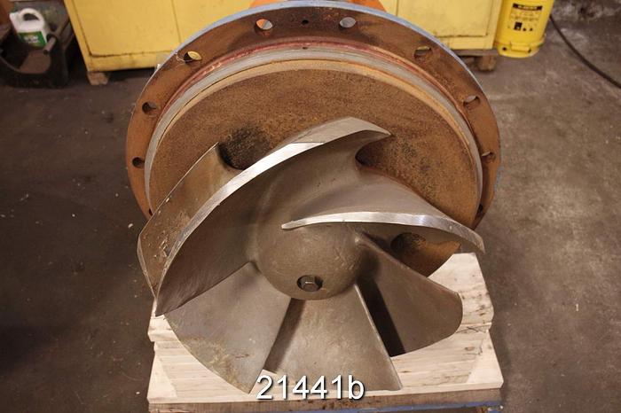 Used Goulds 3175 Pump, 3175L, 18X18X22H, Ductile Iron Casing, Stainless Steel Impeller #21441