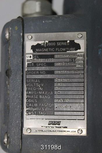 Used Foxboro M2800 Series 4" Magnetic Flow Tube #31198