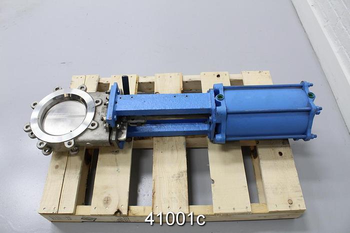 Used Velan 8" Air Operated Knife Gate Valve #41001
