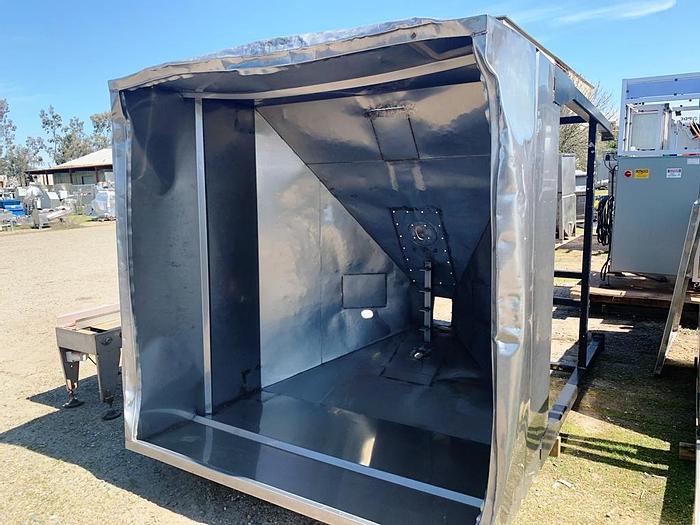 Used Hopper, 150 CF, S/st, 70" x 72" x 40", Frame #S743945