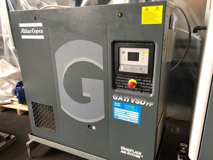 Gebraucht 2010 ATLAS COPCO Schraubenkompressor  GA11 VSD