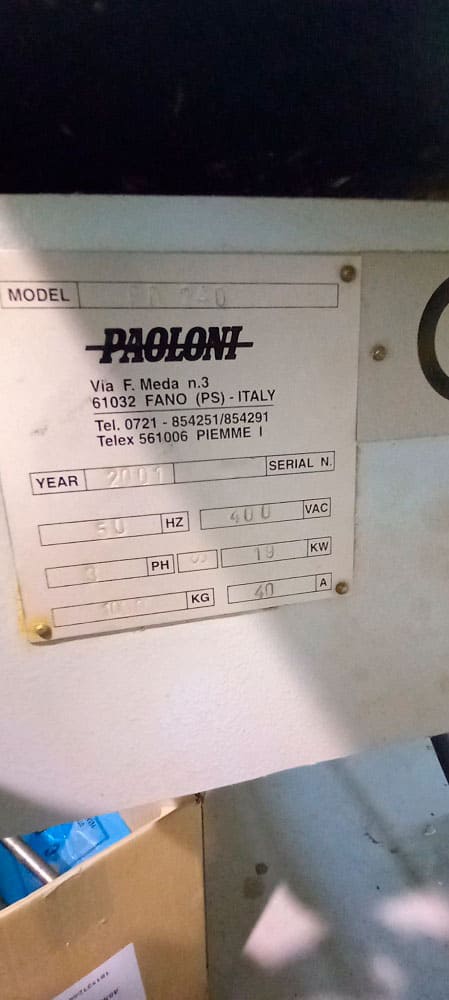 Used Paoloni RD 240 - Four side planer - 2001