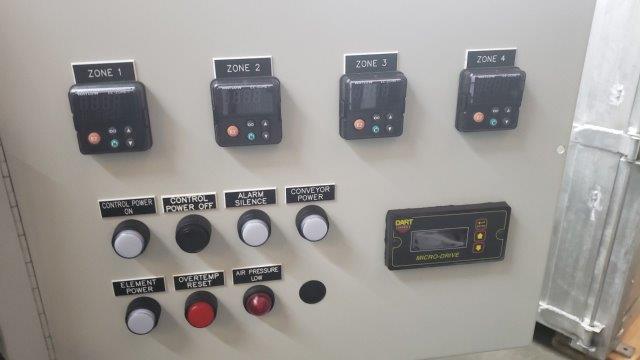 Used 2014 Schmid 4 zone digital controlled conveyor reflow oven