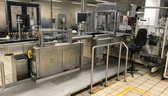 Used I 14441 D - Blisterpack and Labelling Line UHLMANN UPS 2 ET / B+S ESA 1001 for Ampoules