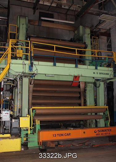 Used Metso 10-Roll 147" Face Supercalender #33322