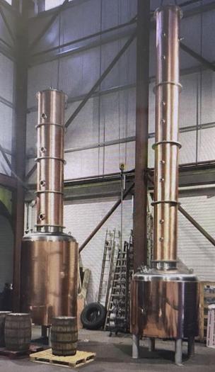 Used Full vodka Distillery plant