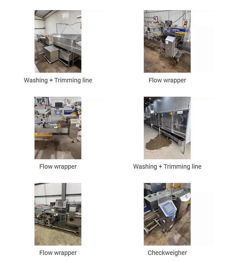 Used Auction ending 24th July 2025, sale of Nightlayer Leek Co packing facility