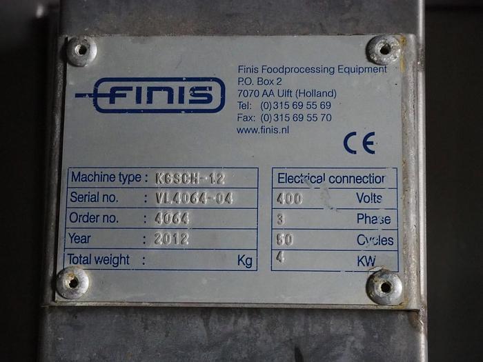 Used 2012 Finis food processing equipment Knife peeler KGSCG-12