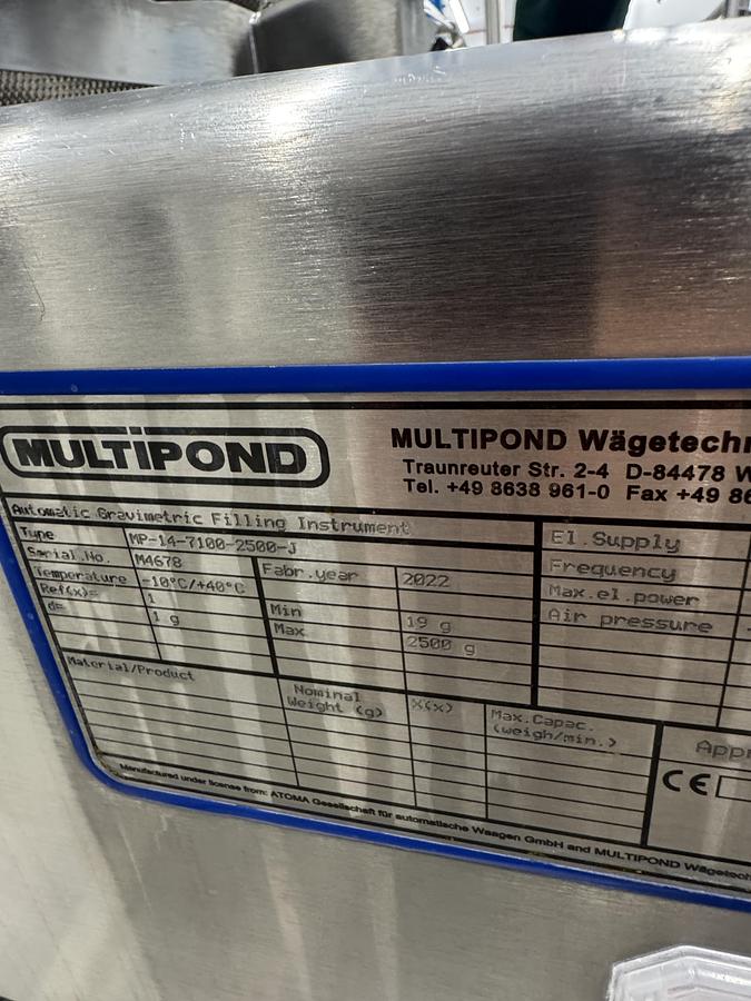 Used 2022 Multipond, GIC, VH packing packing lines x2