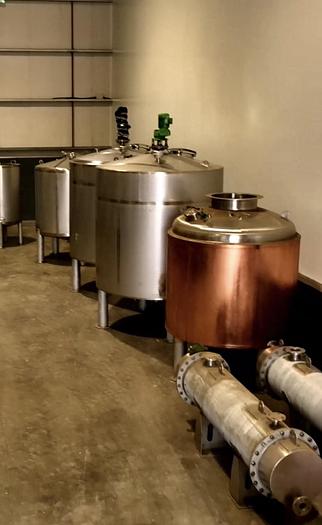 Used Full vodka Distillery plant