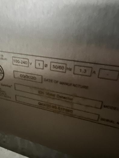 Used 2007 Cintex checkweigher + Loma metal detector combintation