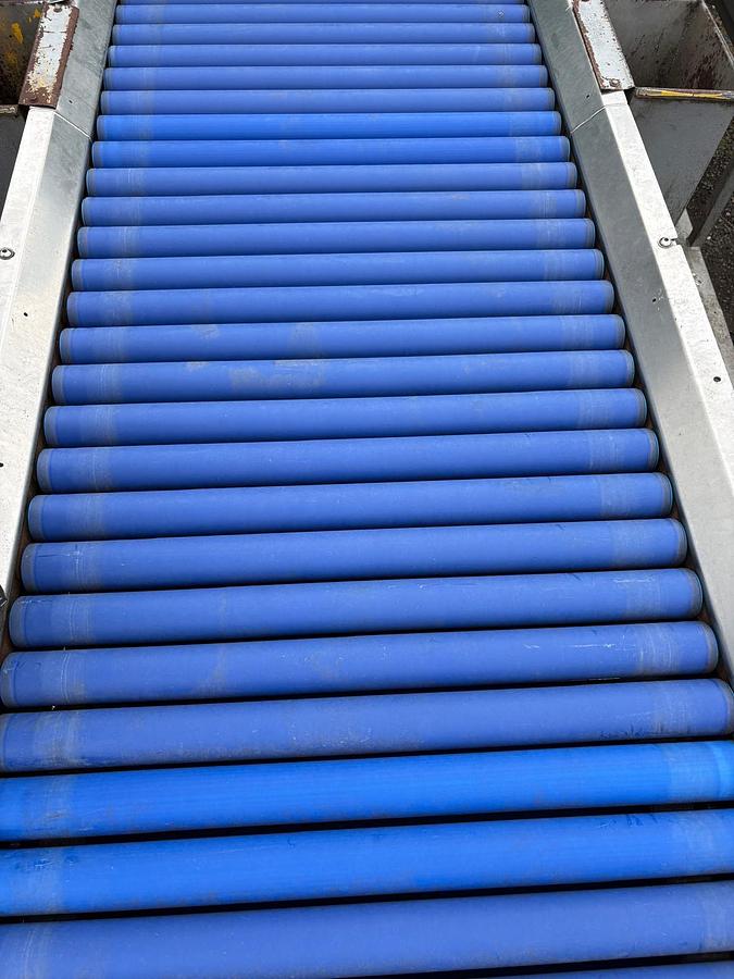 Used Tong peal Box tipper, Hopper + Inspection table