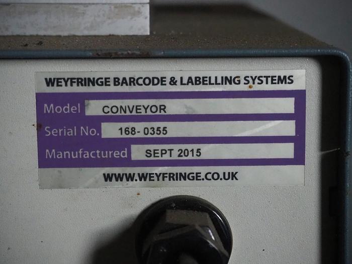 Used 2015 Weyfringe barcode & labelling systems