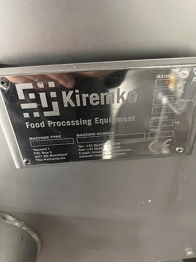Used kiremko steam cooking line, Fam slicer