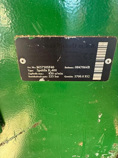 Used Posch Spalfix K-400 Firewood Processor K-400