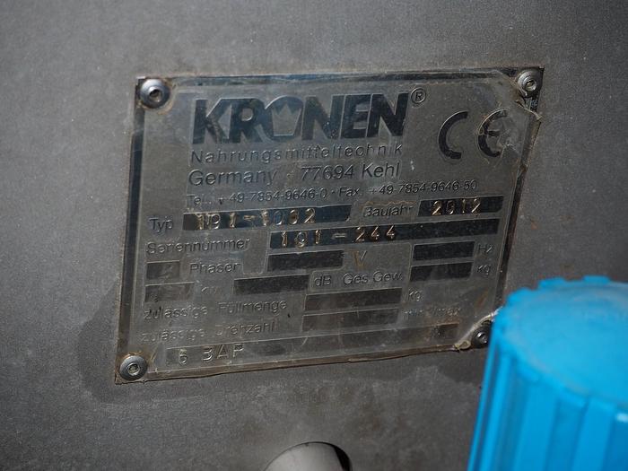 Used 2012 Kronen vegetable slicer 191-1002