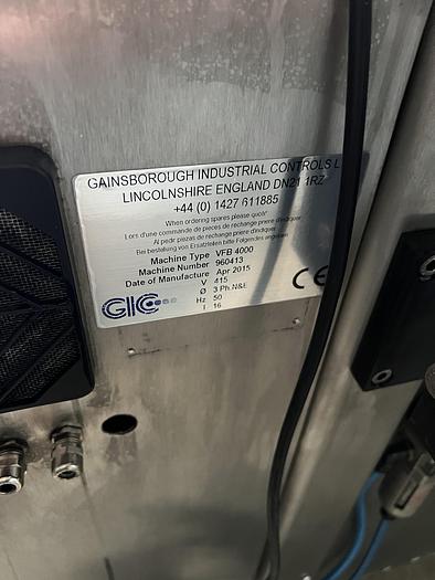 Used 2015 GIC Vertical form fill seal machine VFB4000