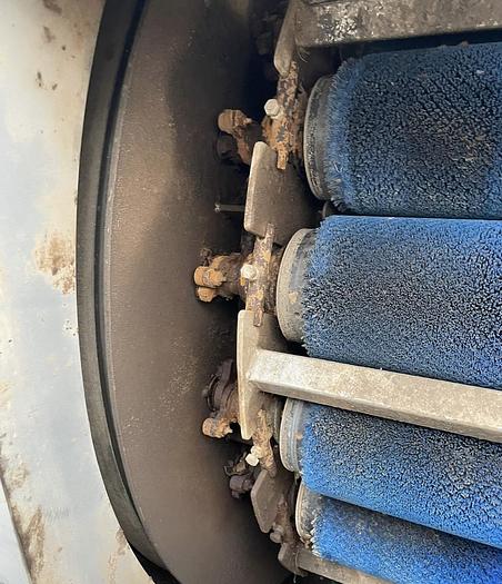 Used Haith 4m Stainless steel direct drive polisher 15 rollers