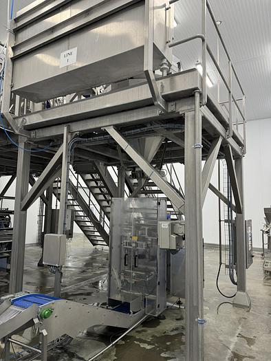 Used 2010 Yamato weigher + Sandiacre bagger full packing line